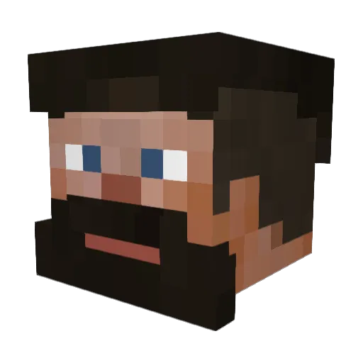 Seika85 Minecraft avatar head, 3D render