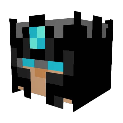 Seikimaru Minecraft avatar head, 3D render