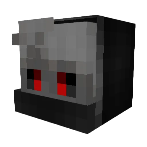 Seikuso Minecraft avatar head, 3D render