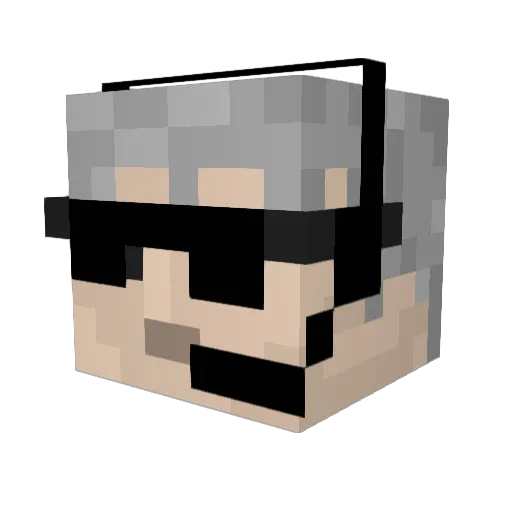 Seilax Minecraft avatar head, 3D render