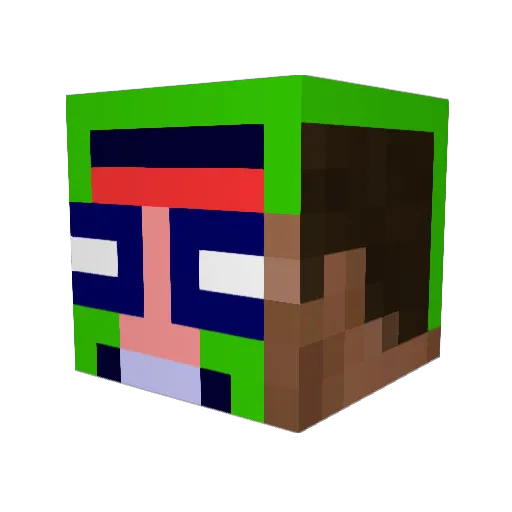 SeinTist Minecraft avatar head, 3D render