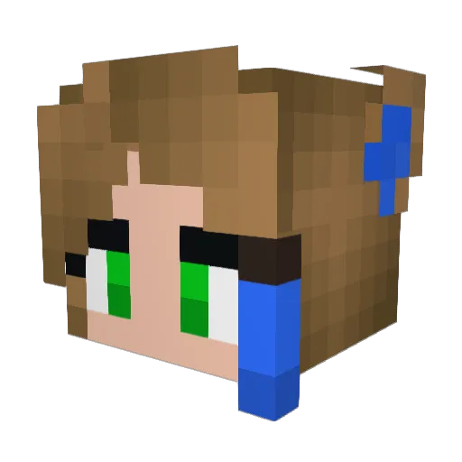 Seine_Droge Minecraft avatar head, 3D render