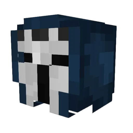 Seiole Minecraft avatar head, 3D render