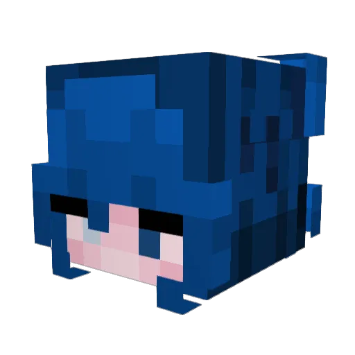 SeiraOfficial Minecraft avatar head, 3D render