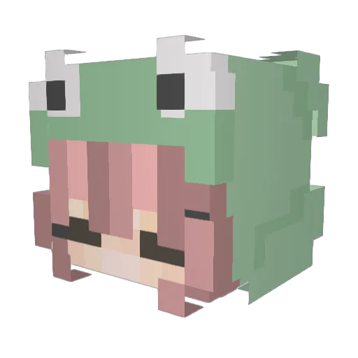 Seiraa21 Minecraft avatar head, 3D render