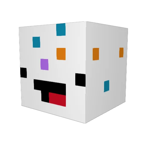 Seiraphyna Minecraft avatar head, 3D render