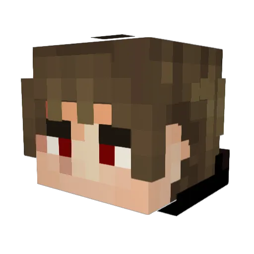 SeironLight Minecraft avatar head, 3D render