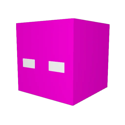 Seiryuzaki Minecraft avatar head, 3D render