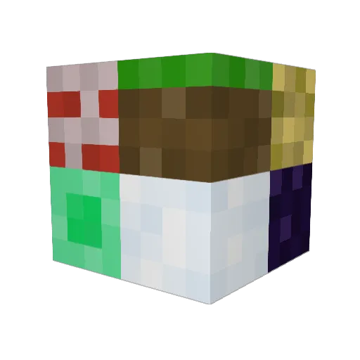 Seistic Minecraft avatar head, 3D render