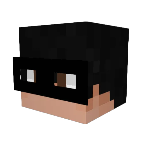SeitenSifirAmin Minecraft avatar head, 3D render