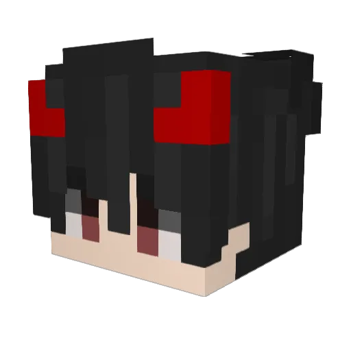 Seiths Minecraft avatar head, 3D render