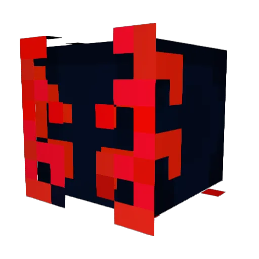 Seitou Minecraft avatar head, 3D render