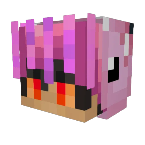 Seiya_Oko Minecraft avatar head, 3D render