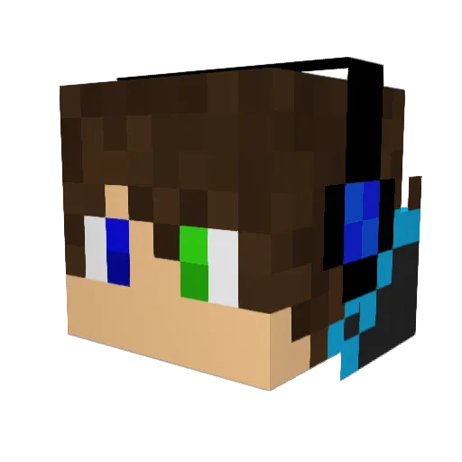 SejKaj Minecraft avatar head, 3D render