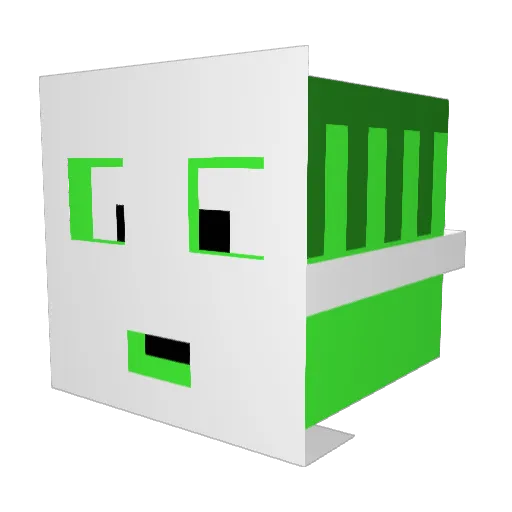 SejeGris2 Minecraft avatar head, 3D render