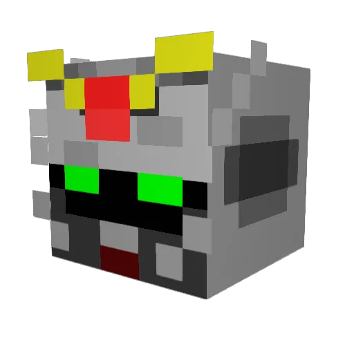 Sejenus Minecraft avatar head, 3D render