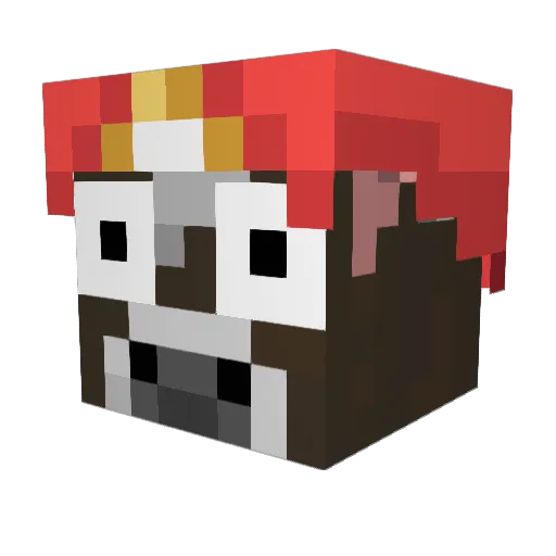 SejerSB Minecraft avatar head, 3D render