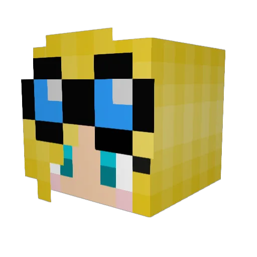 Sejmroz Minecraft avatar head, 3D render