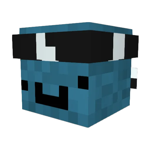 Sekai78 Minecraft avatar head, 3D render