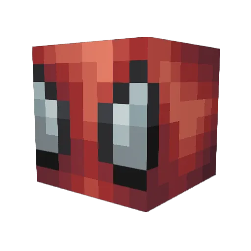Sekaiko Minecraft avatar head, 3D render