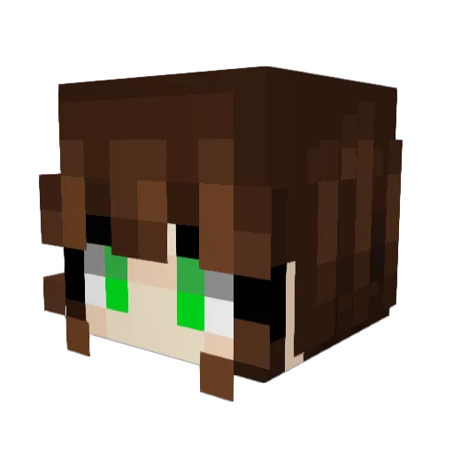 Sekinin_ Minecraft avatar head, 3D render