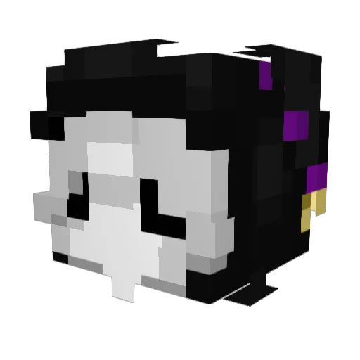 Sekir9 Minecraft avatar head, 3D render