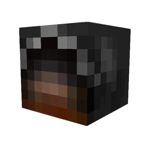 Sekisa Minecraft avatar head, 3D render