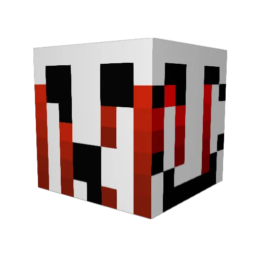 Sekishiki Minecraft avatar head, 3D render