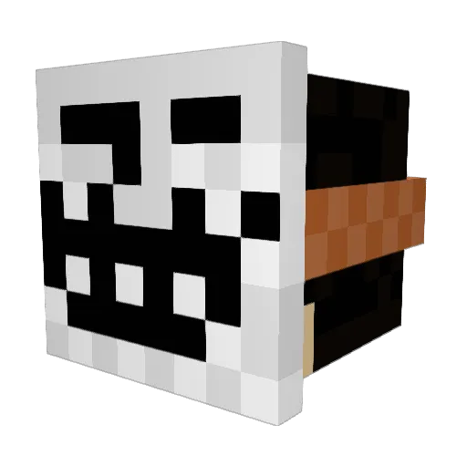 Sekkaol Minecraft avatar head, 3D render