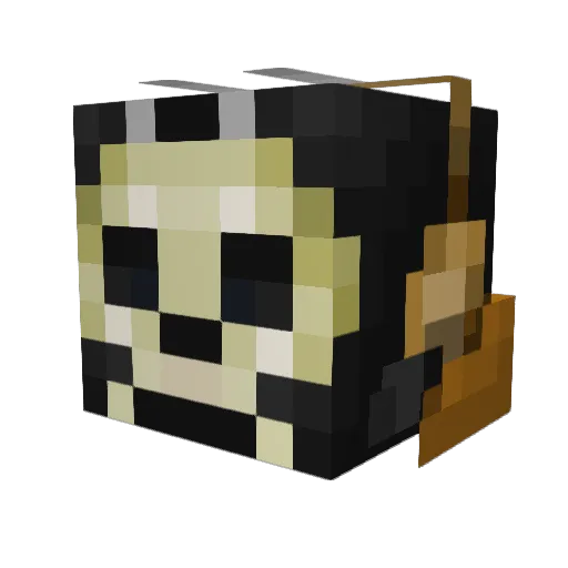Sekkter Minecraft avatar head, 3D render