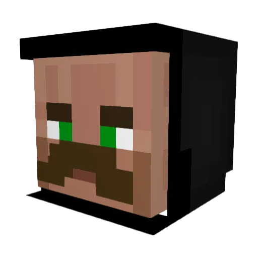 Sel1ens_ Minecraft avatar head, 3D render