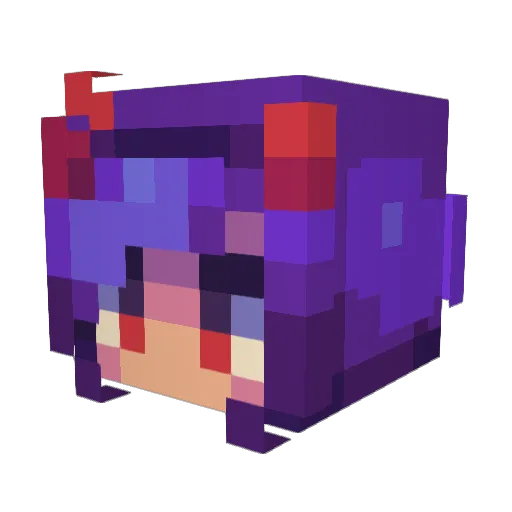 Selebost Minecraft avatar head, 3D render