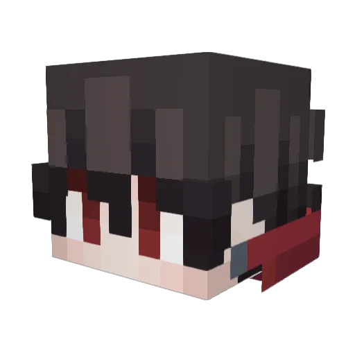 Select01 Minecraft avatar head, 3D render