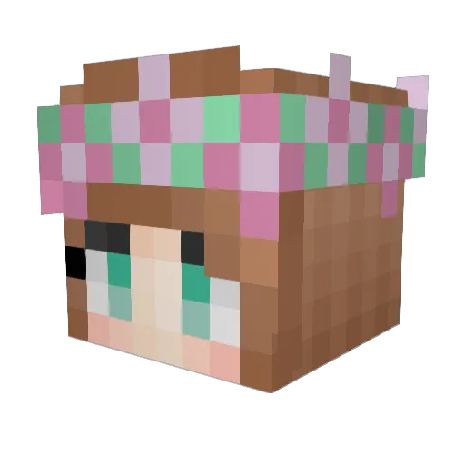 Select0ne Minecraft avatar head, 3D render