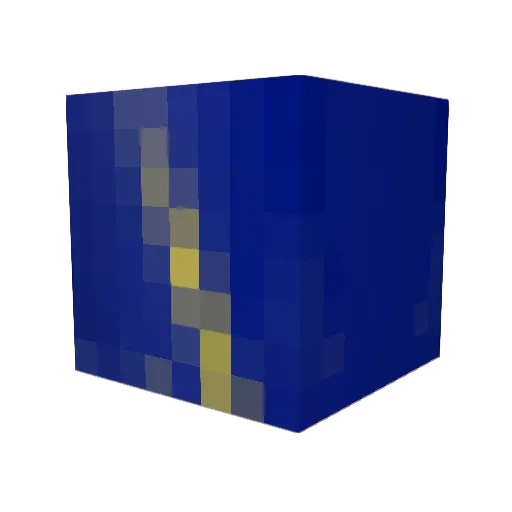Selectow Minecraft avatar head, 3D render