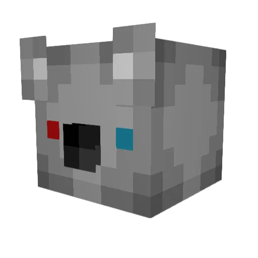 Seleg Minecraft avatar head, 3D render