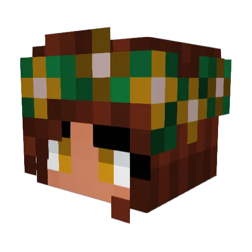 SelenaEmpress Minecraft avatar head, 3D render