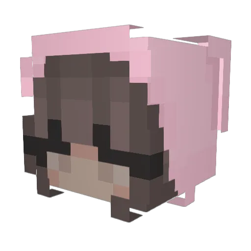 SelenaGomZ Minecraft avatar head, 3D render