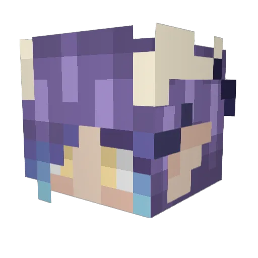 Selena_Skysinger Minecraft avatar head, 3D render