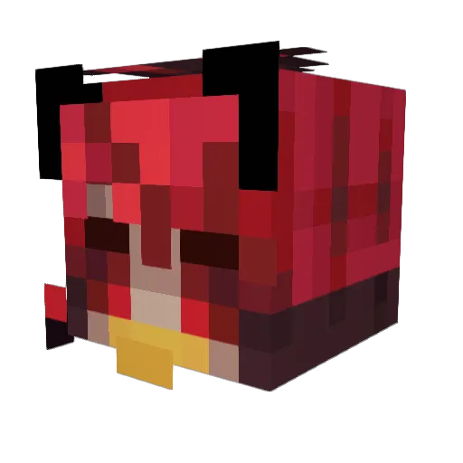 SeleneCeleste Minecraft avatar head, 3D render
