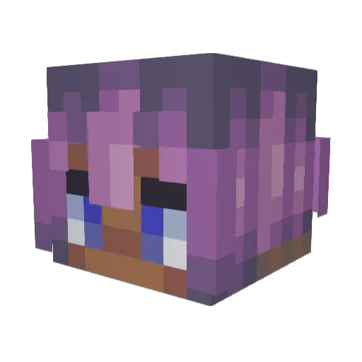 SeleneMoongazer Minecraft avatar head, 3D render