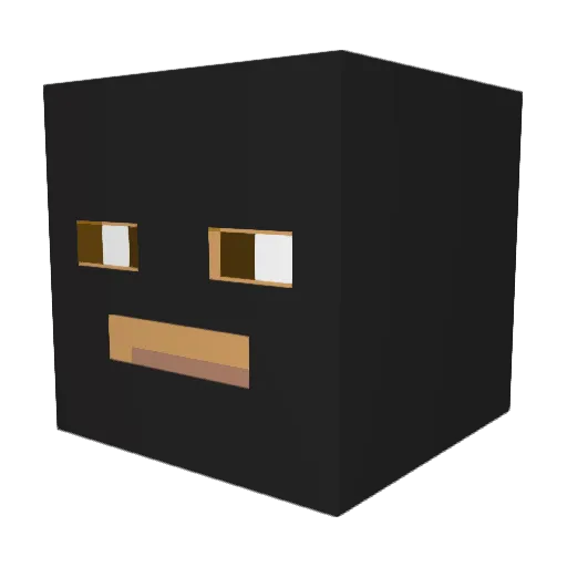 Selenkappa Minecraft avatar head, 3D render
