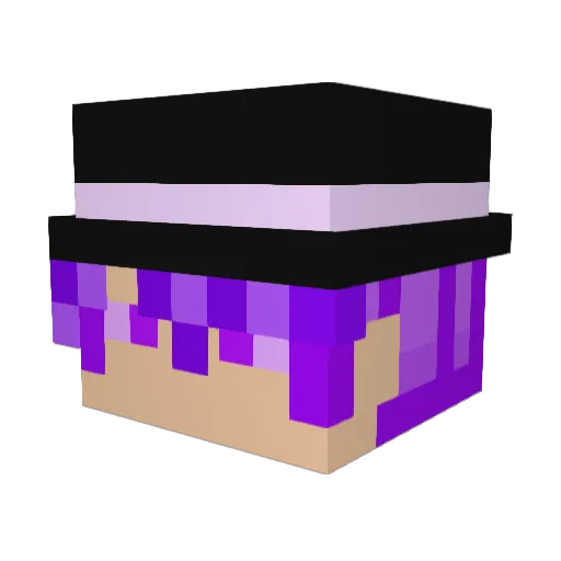 Selenofilia Minecraft avatar head, 3D render