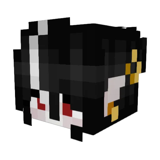 Selenyx Minecraft avatar head, 3D render