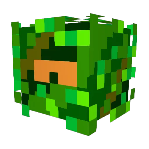 Selering Minecraft avatar head, 3D render