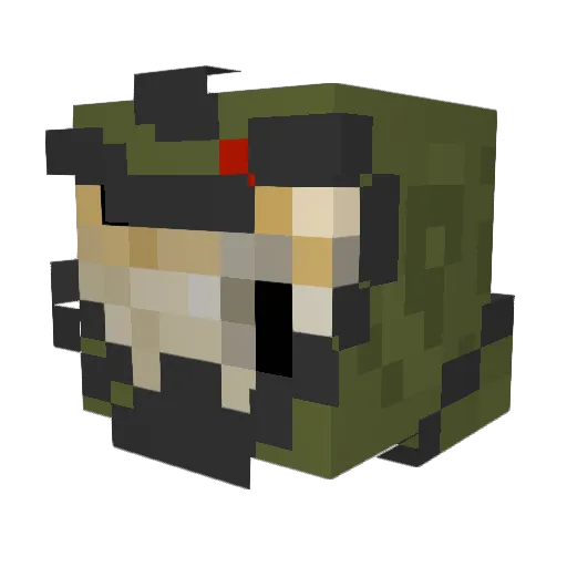 Selerious_ Minecraft avatar head, 3D render