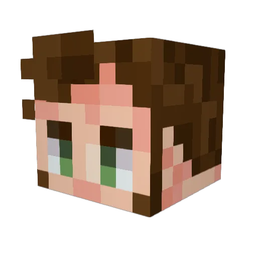 SelfNamedAlex Minecraft avatar head, 3D render