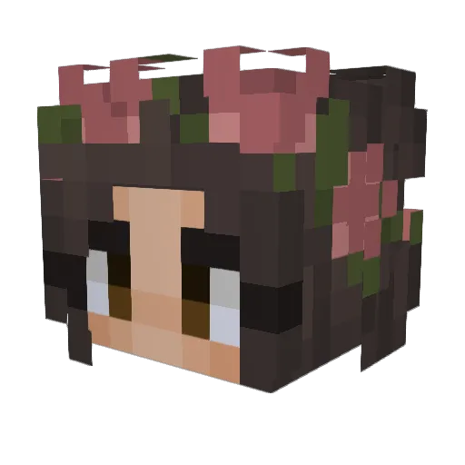 Seli123 Minecraft avatar head, 3D render