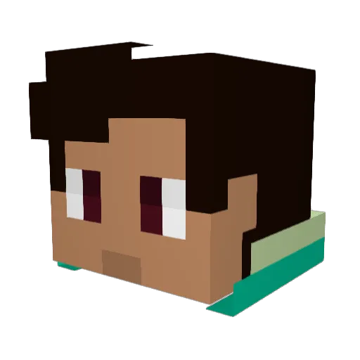 Seli_Selis Minecraft avatar head, 3D render