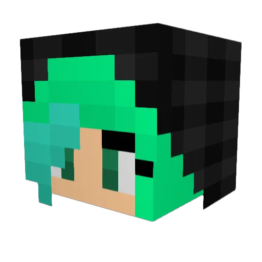 Seli_Smile Minecraft avatar head, 3D render